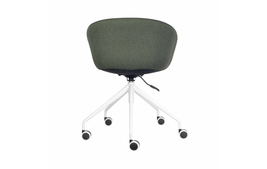 Olive Fabric with White Base